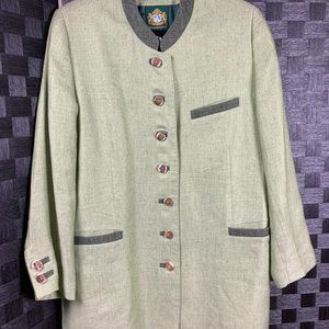 Hammerschmid Green Jacket with Horn Buttons, size 16